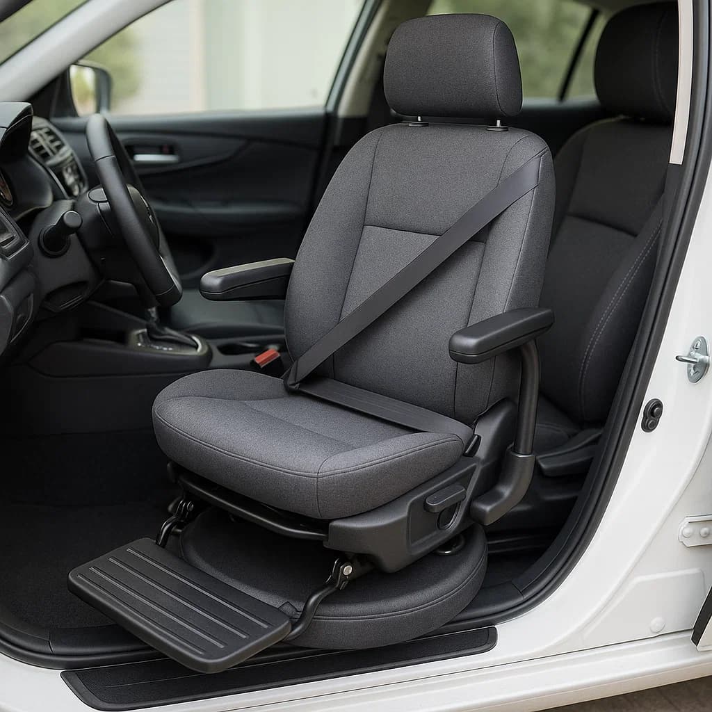 Assisted Car Swivel Seat for transfers by MOB-EASE Rehab