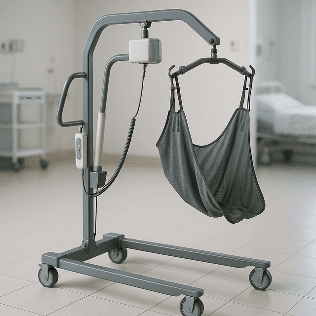 Gantry Hoist Single Motor for patient transfers by MOB-EASE Rehab